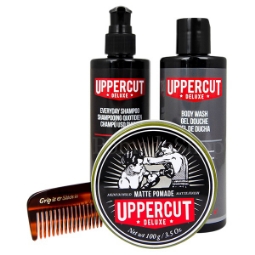 Комплект подарък с 4 продукта UPPERCUT - Grooming Matte Pomade