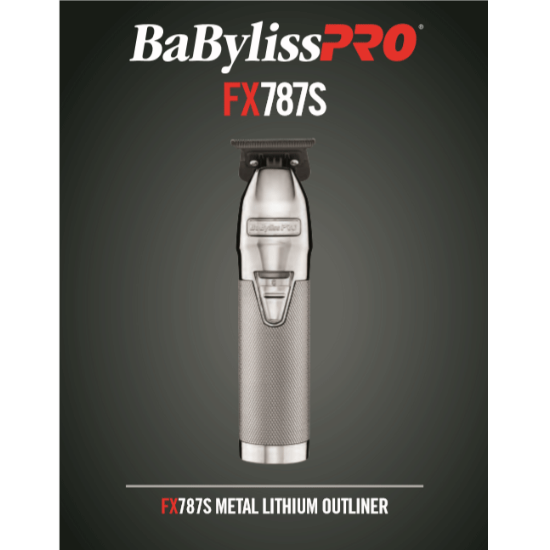 BaByliss Pro Silver FX787S Skeleton Cordless Trimmer 3