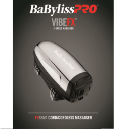 Масажор за глава - BABYLISS - безжичен - Pro VibeFx - сребърен