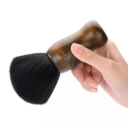 Професионална бръснарска четка - Черна -  16 cм