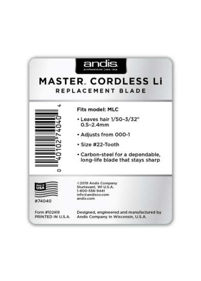 Cutit taper - Master - ANDIS -  fara fir