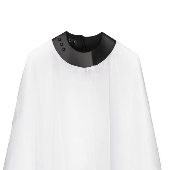 NEOCAPE - Pelerina frizerie/coafor Guler NEOPREN - Alba