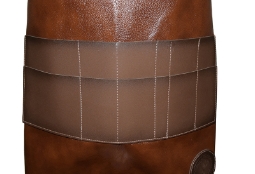 Бръснарска престилка от еко кожа - Кафява 