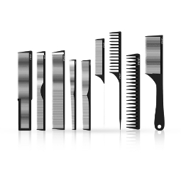 Set 9 piepteni - L3VEL3 - frizerie