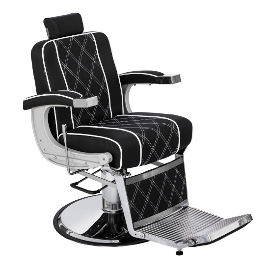 Scaun frizerie - MENOSER - Boston - Negru