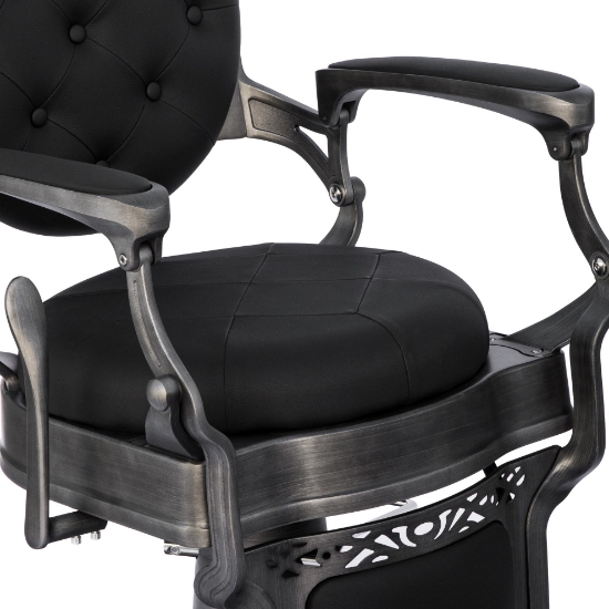 Scaun frizerie - MENOSER - Washington - Negru