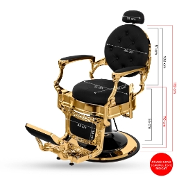 Бръснарски стол - Маями - Черен