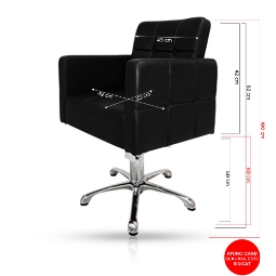 Фризьорски стол - EUROSTIL - Черен- 07190 