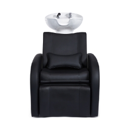 Фризьорски стол с мивка - Бяла - Barber Shop – Charly 