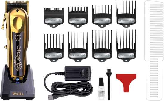 WAHL - Masina de tuns Magic Clipper fara fir - Gold - Gratare Premium