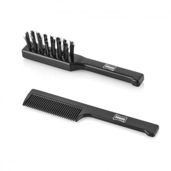 Снимка на Комплект - гребен + четка за брада и мустаци PRORASO