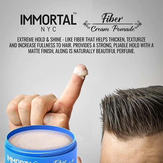 Снимка на Вакса за коса  - IMMORTAL -Фибри - 150 мл