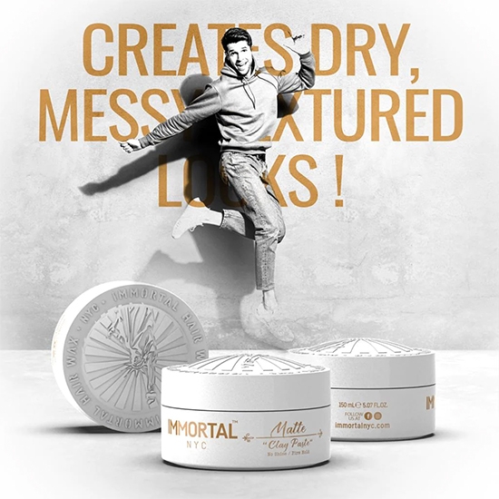 Снимка на Вакса за коса - IMMORTAL - Matte Clay Paste - 150 мл