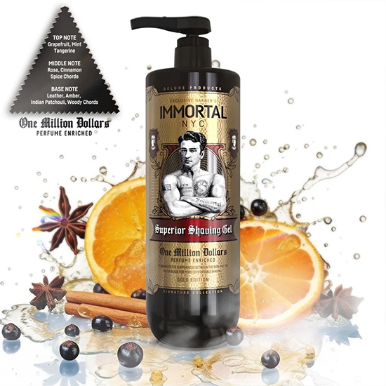 Снимка на Гел за бръснене - IMMORTAL - One Million Dollars - 1000 мл
