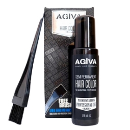 Полуперманентна боя за брада AGIVA - черна