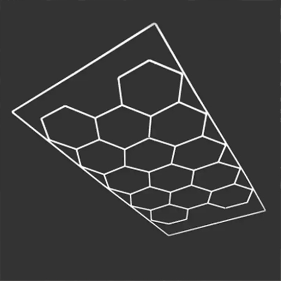 Снимка на Лед система за осветление - шестоъгълна  - 4.84 x 2.43 м