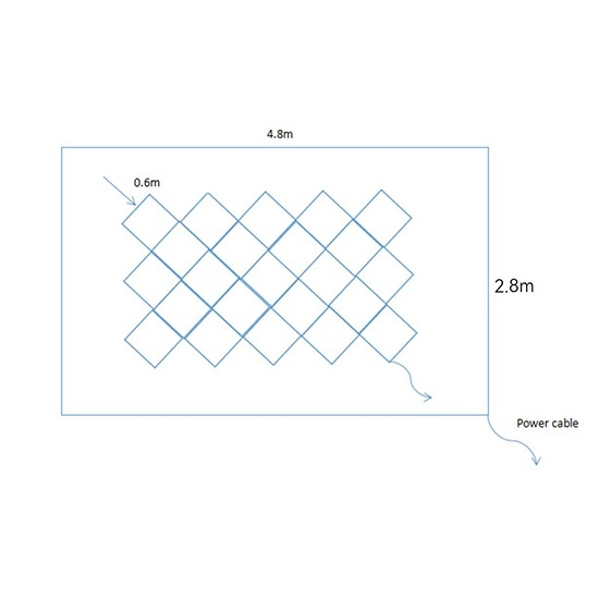 Снимка на Система за осветление ромб - 4.8 x 2.8 м