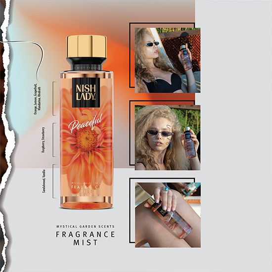 Снимка на Спрей за тяло - NISH LADY - Peaceful - 260 мл