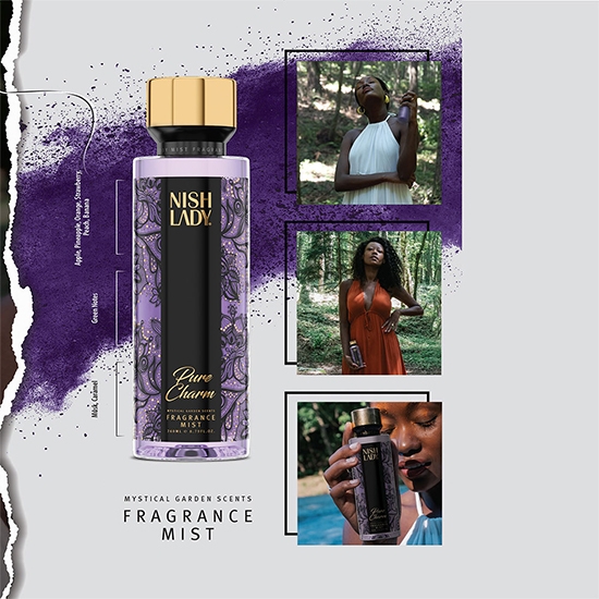 Снимка на Спрей за тяло - NISH LADY - Pure Charm - 260 мл