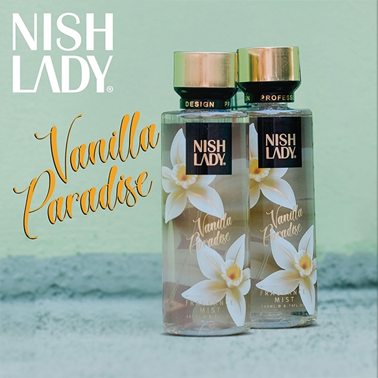Снимка на Спрей за тяло - NISH LADY - Vanilla Paradise - 260 мл