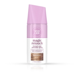 Снимка на Оцветяващ спрей за коса - NISH LADY - Светло кестеняв - 100 мл