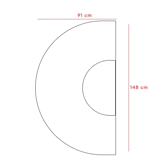 Снимка на Килимче против плъзгане - MENOSER - Луна